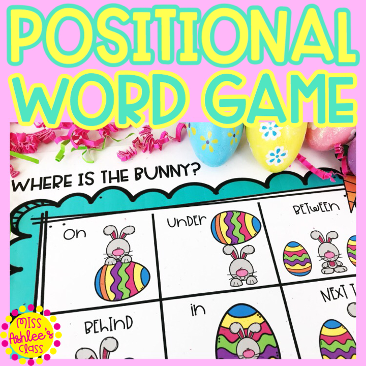 where is the bunny positional word game