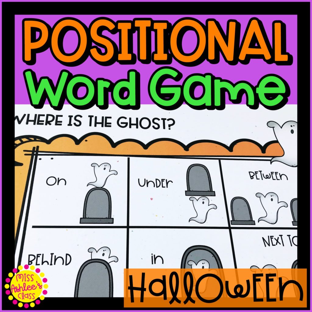 where is the ghost halloween positional word game