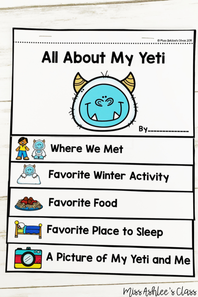 Memorizing the Moments: Never Feed a Yeti Spaghetti Printable Activity