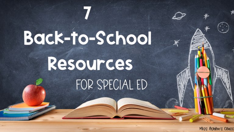 back to school resources for special ed